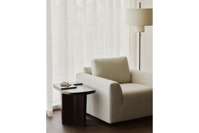 BRUTALIST COFFEE TABLE - VARNISHED MAHOGANY -35160