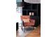 Tulp fauteuil leer/stofcombinatie