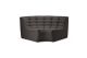  ETHNICRAFT N701 SOFA-ROUND CORNER-DARK GREY 120