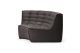  ETHNICRAFT N701 SOFA-ROUND CORNER-DARK GREY 120