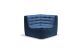 ETHNICRAFT N701 SOFA-CORNER-BLUE 91x91x76