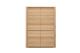 ETHNICRAFT OAK SHADOW CUPBOARD-4 DOORS 115x45x160