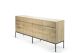 ETHNICRAFT OAK LIGNA SIDEBOARD 4 DOORS-4 DRAWERS