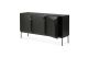 ETHNICRAFT BLACK OAK STAIRS SIDEBOARD-3 DOORS 150