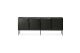 ETHNICRAFT BLACK OAK STAIRS SIDEBOARD-4 DOORS 200
