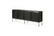 ETHNICRAFT BLACK OAK STAIRS SIDEBOARD-4 DOORS 200