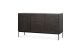 ETHNICRAFT DARK TEAK GROOVES SIDEBOARD-3 DOORS 