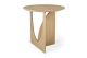ETHNICRAFT OAK GEOMETRIC SIDE TABLE 51x51x50