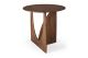 ETHNICRAFT TEAK BROWN GEOMETRIC SIDE TABLE 51x51