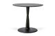ETHNICRAFT BLACK OAK TORSION ROUND DINING TABLE 90