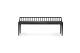 ETHNICRAFT BLACK OAK SPINDLE BENCH 150x35x60