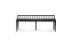 ETHNICRAFT BLACK OAK SPINDLE BENCH 150x35x60