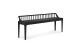 ETHNICRAFT BLACK OAK SPINDLE BENCH 150x35x60