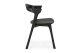ETHNICRAFT BLACK OAK BOK DINING CHAIR 50x54x76