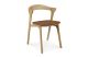 ETHNICRAFT OAK BOK DINING CHAIR - COGNAC LEATHER