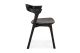 ETHNICRAFT BLACK OAK BOK DINING CHAIR - GREY 