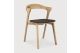 ETHNICRAFT OAK BOK DINING CHAIR - DARK BROWN 