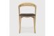 ETHNICRAFT OAK BOK DINING CHAIR - DARK BROWN 