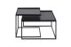  ETHNICRAFT TRAY SQUARE COFFEE TABLE SET 52x52x31