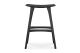 ETHNICRAFT BLACK OAK OSSO BAR STOOL 57x33x80