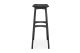 ETHNICRAFT BLACK OAK OSSO BAR STOOL 57x33x80
