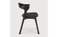 ETHNICRAFT BLACK OAK BOK DINING CHAIR - BLACK