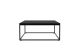 ETHNICRAFT THIN BLACK COFFEE TABLE 70x70x30