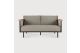 Corbey outdoor sofa - aluminium-black-Silt fabric