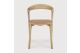 Bok dining chair - varnished oak - Sienna leather