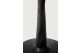 Torsion dining table varnished oak black round