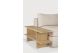 51789	Kabuki side table - oak - rectangular