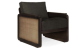 Panel lounge chair - varnished teak