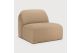 Bulky modular sofa - Light Sepia fabric - 1 seater
