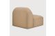 Bulky modular sofa - Light Sepia fabric - 1 seater