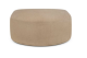 Bulky semi-circle footstool - Light Sepia fabric 