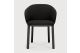 Unda dining chair varnished oak black Charcoal