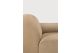 Bulky modular sofa Light Sepia fabric end seat L