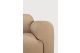 Bulky modular sofa Light Sepia fabric end seat L