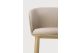 Unda dining chair - varnished oak - Salt fabric
