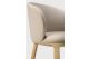 Unda dining chair - varnished oak - Salt fabric
