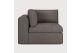 Mellow modular sofa Granite Eco fabric 90° corner