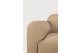 Bulky modular sofa Light Sepia fabric end seat R