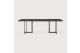 TACET DINING TABLE - VARNISHED TEAK - DARK BROWN