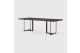 TACET DINING TABLE - VARNISHED TEAK - DARK BROWN
