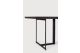 TACET DINING TABLE - VARNISHED TEAK - DARK BROWN