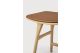 OSSO STOOL - VARNISHED OAK - COGNAC LEATHER 