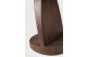 OBLIC SIDE TABLE - VARNISHED TEAK - BROWN - ROUND 