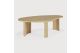 BOOMERANG COFFEE TABLE - OAK - PEBBLE SHAPE 