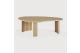 BOOMERANG COFFEE TABLE - OAK - PEBBLE SHAPE 