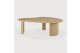 BOOMERANG COFFEE TABLE - OAK - PEBBLE SHAPE 
